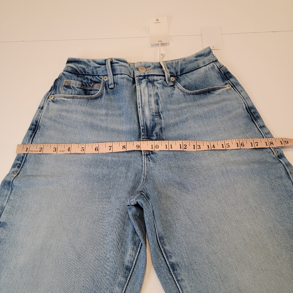 Good American High-Rise Mom Jean Size 0/25 NWT! Style GM235T Indigo - Picture 11 of 15